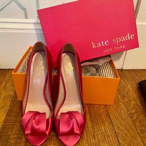 Kate Spade Hot Pink Satin size 8